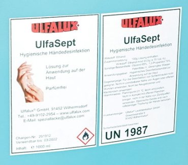 Ulfalux UlfaSept - Hygienische Händedesinfektion