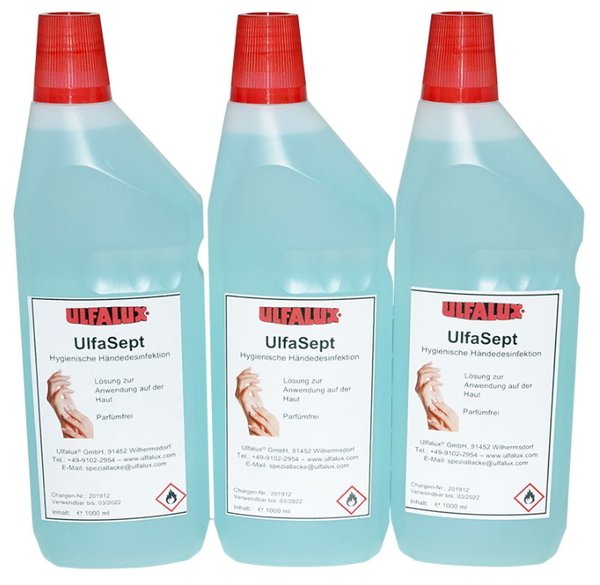 UlfaSept - Händedesinfektion Liter Flasche